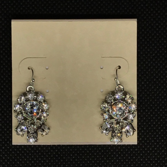 Ben-Amun Crystal Cluster Earrings - Picture 3 of 6